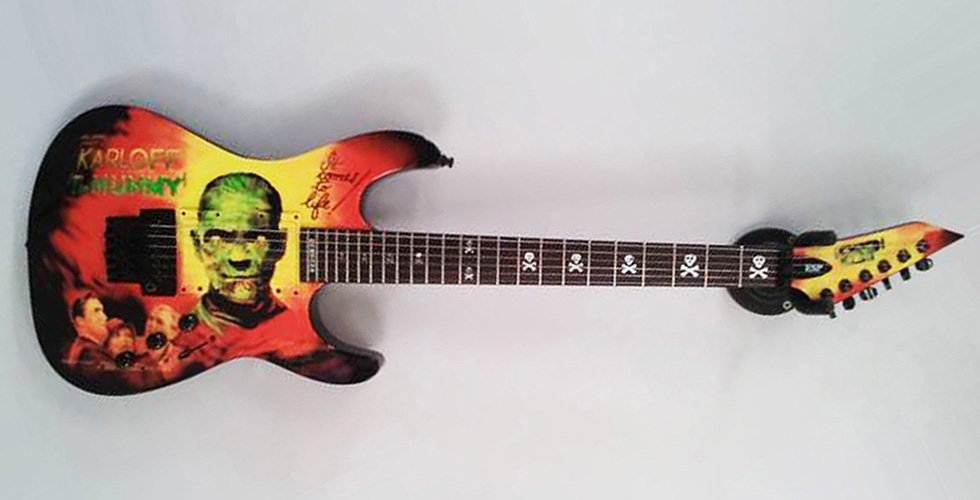 CUSTOMISATION d'une LTD en KH MUMMY KARLOFF KIRK HAMMETT