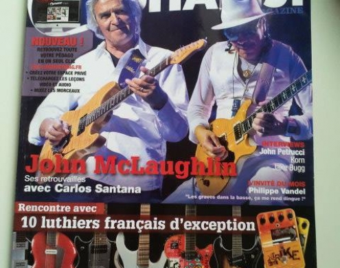 Photo sur 01/11/2013 :  Article dans GuitaristMagazine sur Dsc et le modèle Dsc Sillyah S